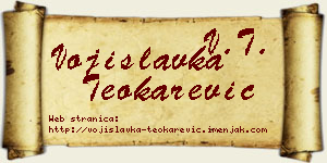 Vojislavka Teokarević vizit kartica